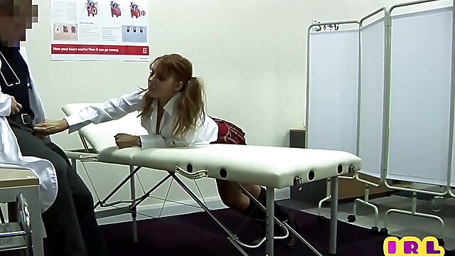 Doctor giving handjob, doctor cfnm handjob, slut amateur heels, amateur nylon threesome, cfnm sucking
