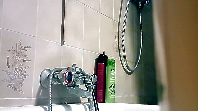 Italian stepson, my stepmom beautiful, spy shower solo, stepson spy, spy hairy